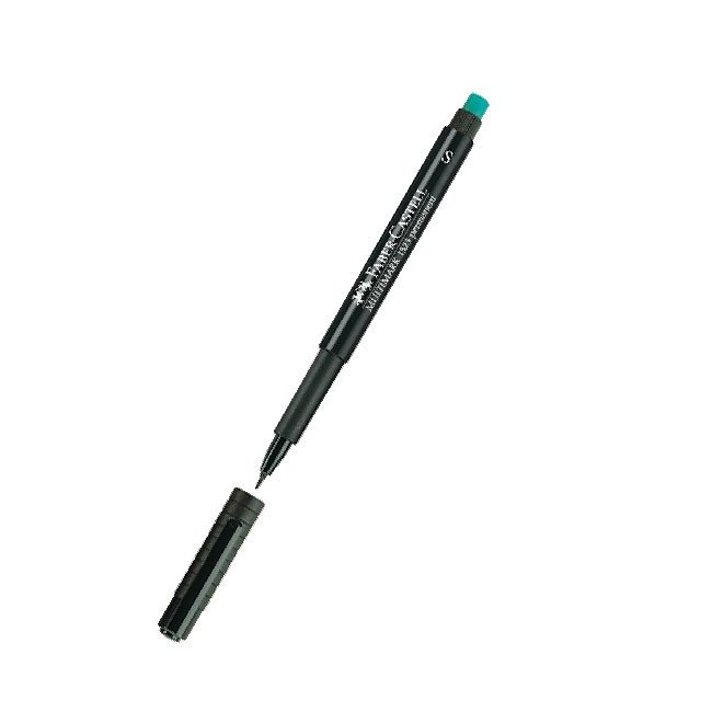 Перманентен тънкописец Faber-Castell OHP S Черен