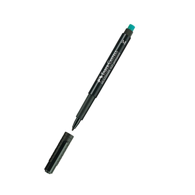 Перманентен тънкописец Faber-Castell OHP M Черен